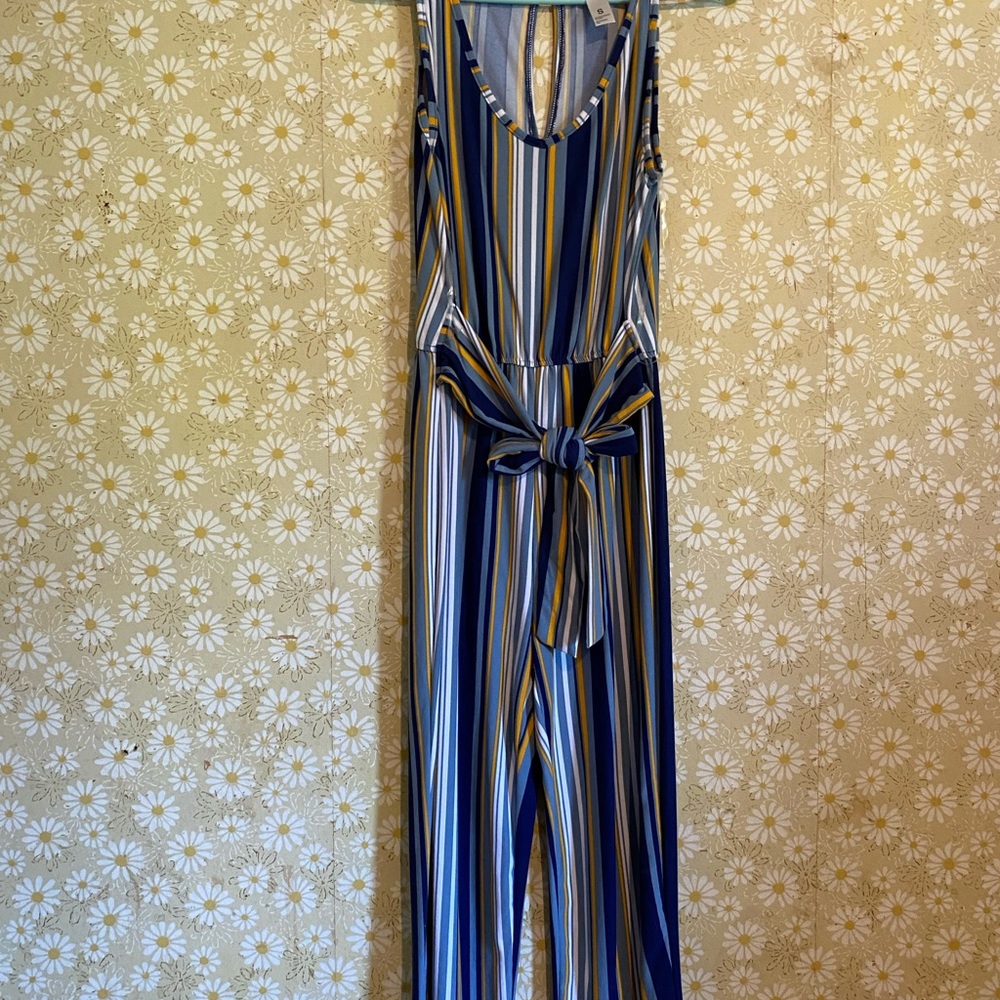 Blue and Gold Romper